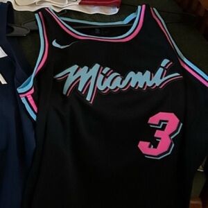 Nike Miami Basketball Jersey with Pink and Blue Accents
